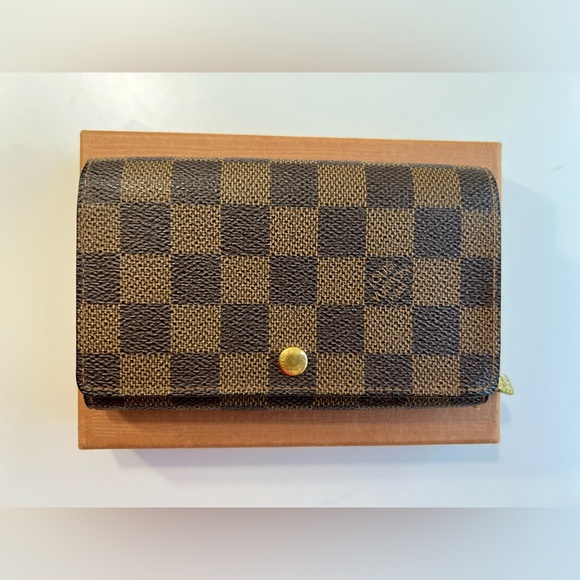 Louis Vuitton Damier Ebene Porte Monnaie Billets Tresor Wallet - Picture 2 of 13